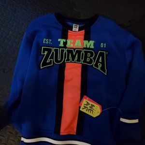 Team Zumba Blue Sweatshirt Pullover